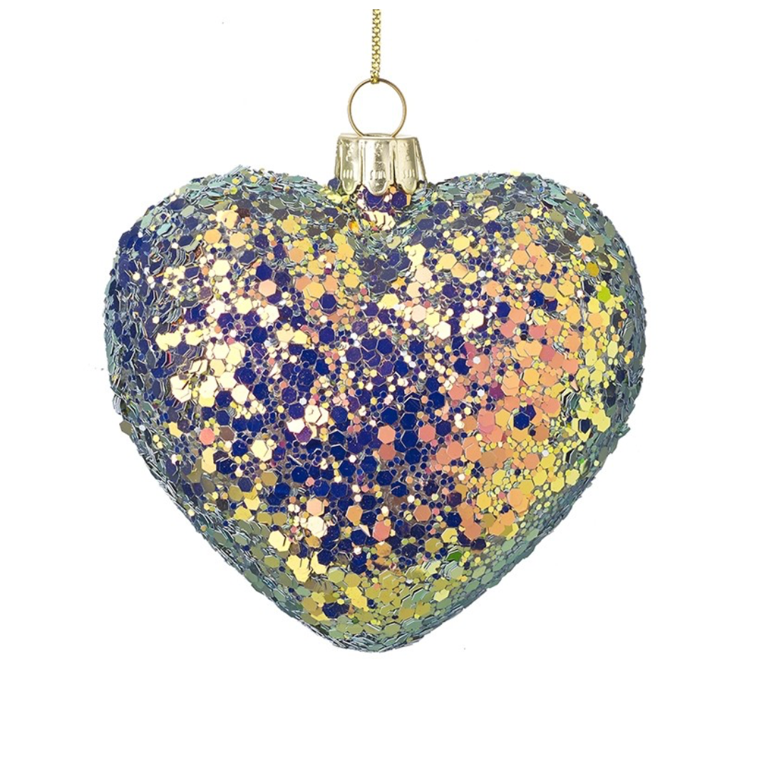 Glittery Glass Heart