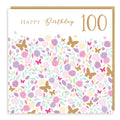 Age 100th Flowers+Butterflies