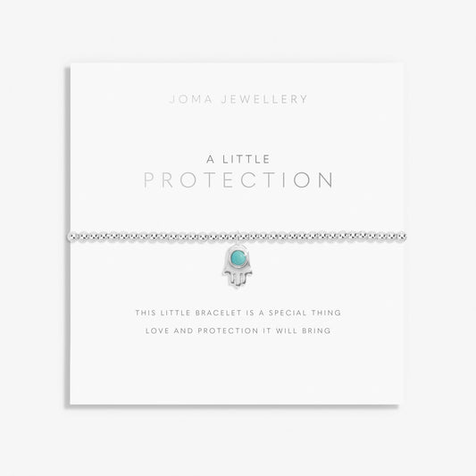 A LITTLE | PROTECTION | Silver Plated | Bracelet | 17.5cm stretch