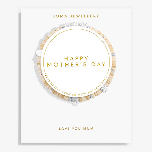 HAPPY LITTLE MOMENTS | HAPPY MOTHER'S DAY | Silver Plated | Bracelet | 17.5cm stretch