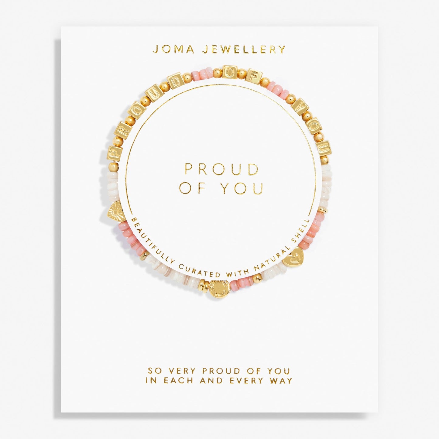 HAPPY LITTLE MOMENTS | PROUD OF YOU | Gold Plated | Bracelet | 17.5cm stretch