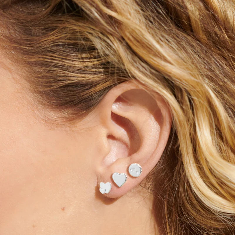 Life's A Charm 'Mum' Earrings In Silver Plating