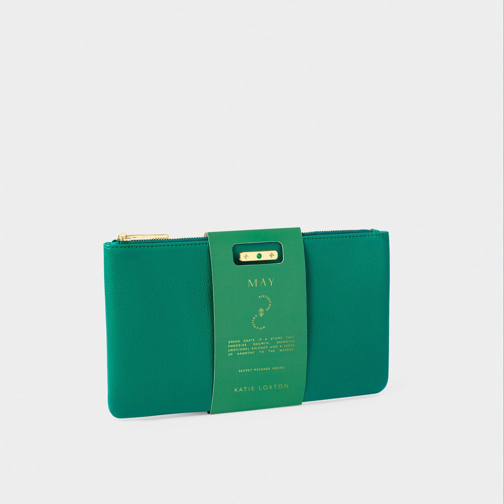 Birthstone Pouch May Emerald