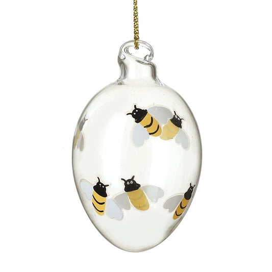 GLASS EGG WITH BEES