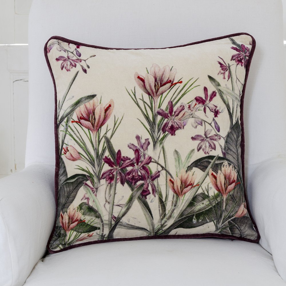 Velvet Crocus Cushion