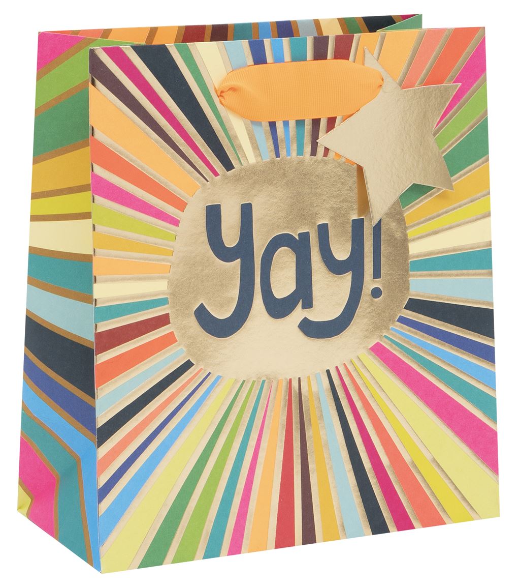 GIFT BAG MEDIUM YAY RAYS