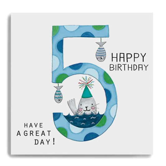 AGE 5 HAPPY BIRTHDAY seal