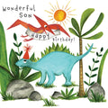 Happy Birthday Wonderful Son Dinosaur