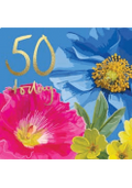 AGE 50 BIRTHDAY SUMMER FLORAL