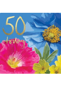 AGE 50 BIRTHDAY SUMMER FLORAL