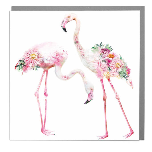 Wildlife Botanical - Flamingos