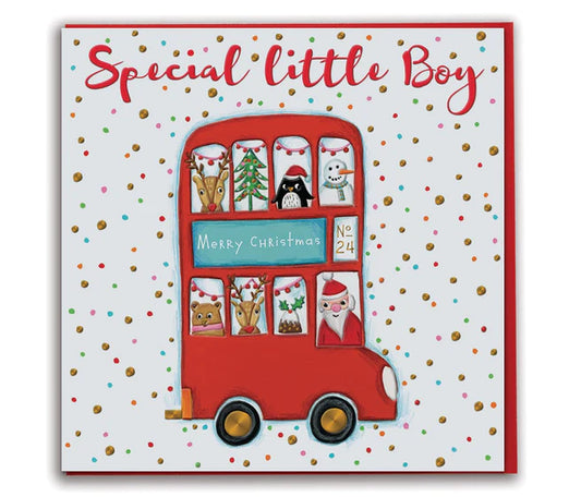 Christmas Special Little Boy Red Bus