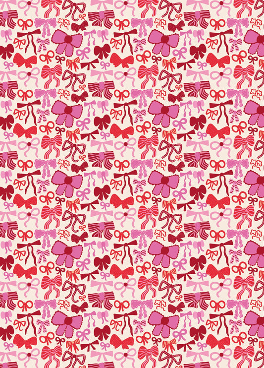 Christmas Bow Wrapping Paper