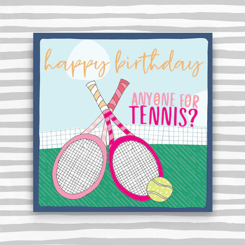 Women's Tennis - Happy Birthday Greeting Card