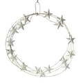 WHITE CHRISTMAS STAR WREATH