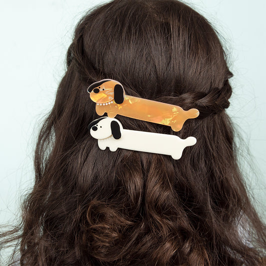 Hair Clip Set Sausage Dog