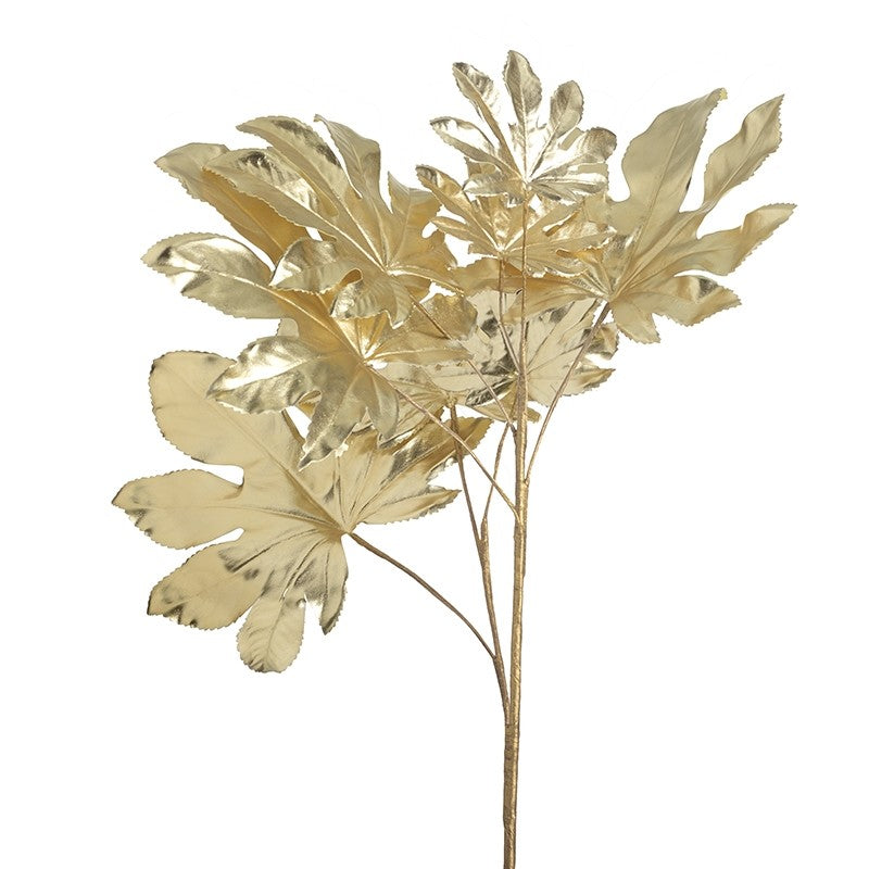 DECORATIVE GOLDEN LEAF STEM