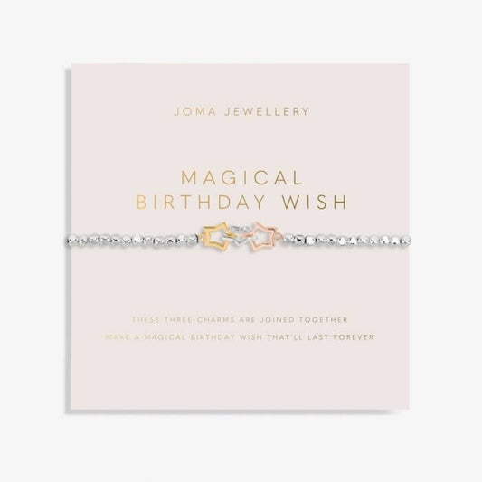 A LITTLE MAGICAL BIRTHDAY WISH silver Bracelet