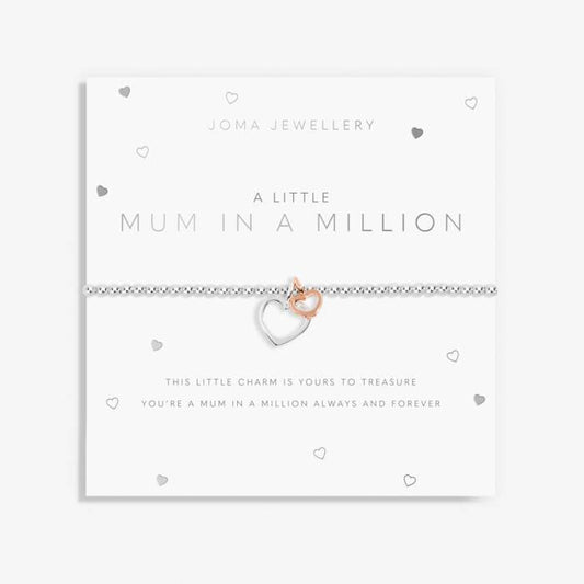 A LITTLE MUM IN A MILLION silver Bracelet