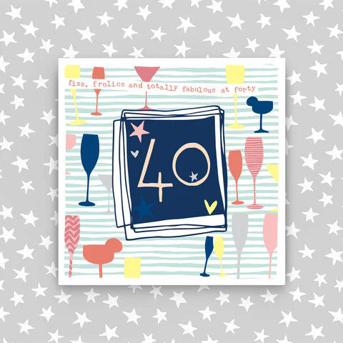 Female 40th Birthday Card