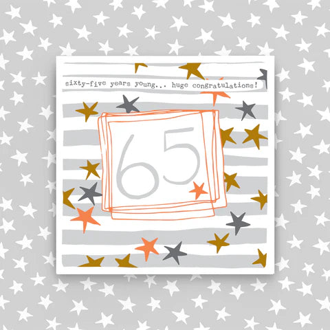 65th Birthday Card