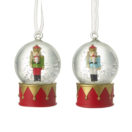 Mini Christmas Nutcracker Snow Globe