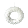 WHITE FEATHER WREATH