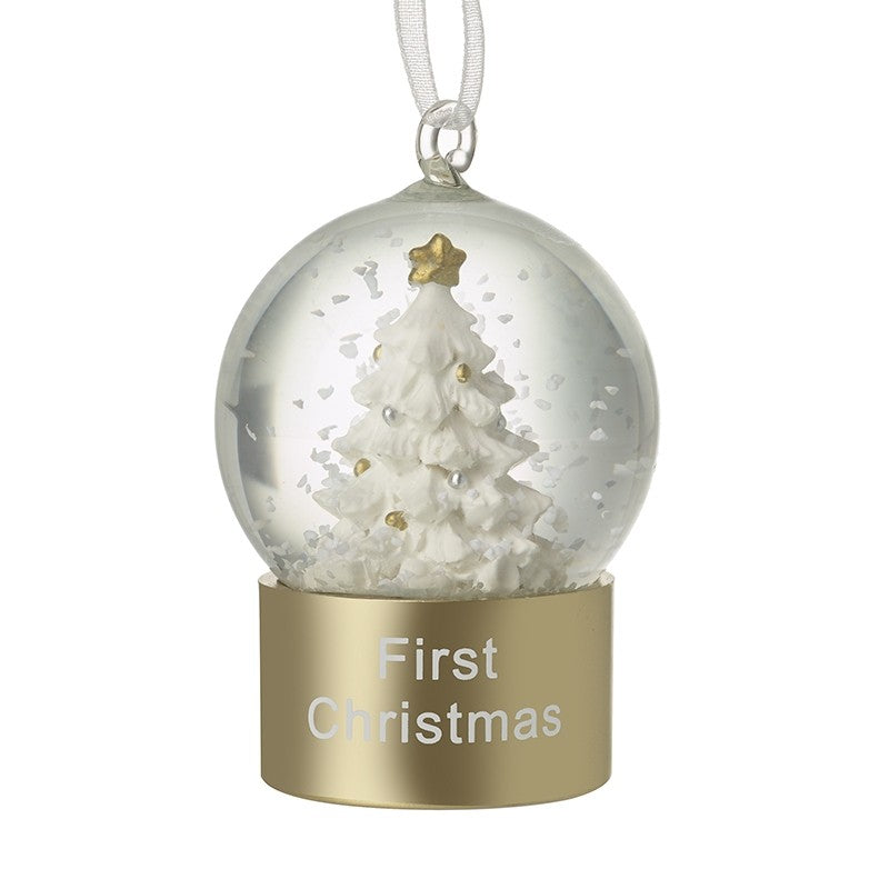 Mini First Christmas Snow Globe