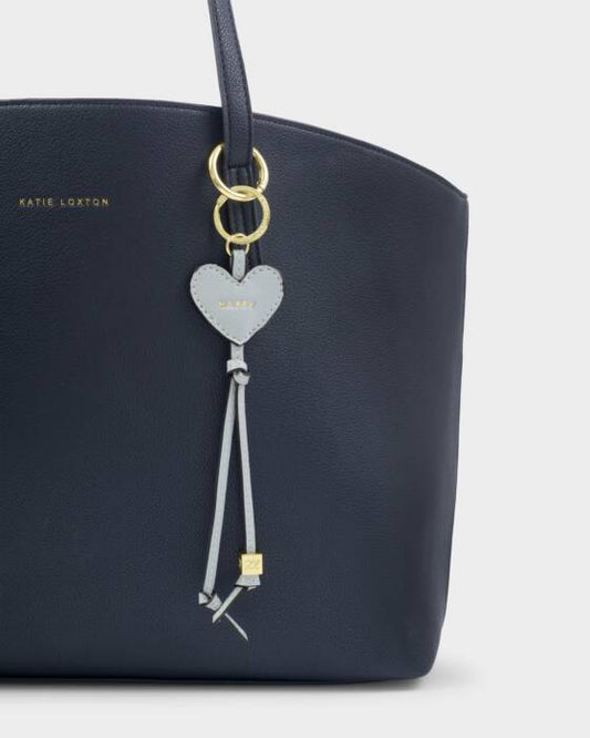 BAG CHARM HAPPY GREY