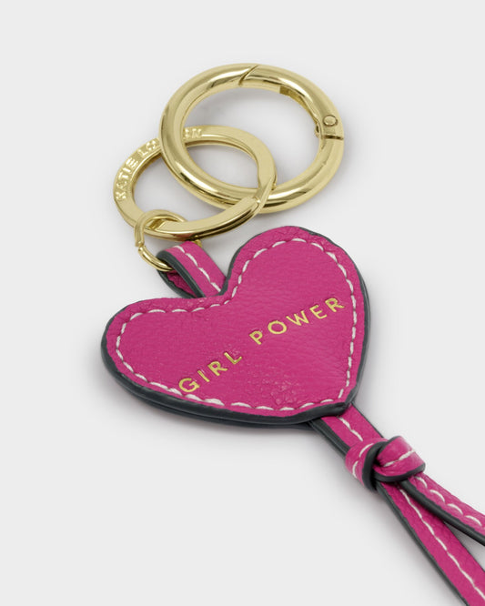 BAG CHARM GIRL POWER MAGENTA