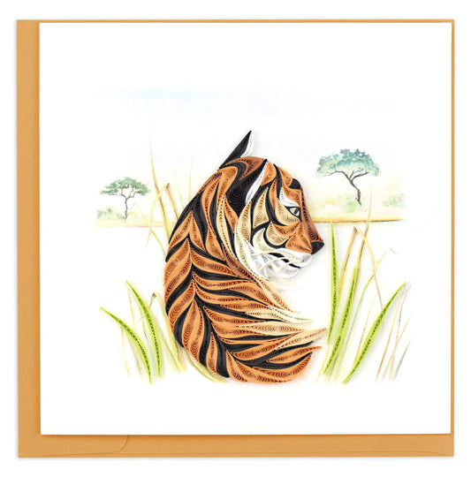 Quilling Cards Bengal Tiger