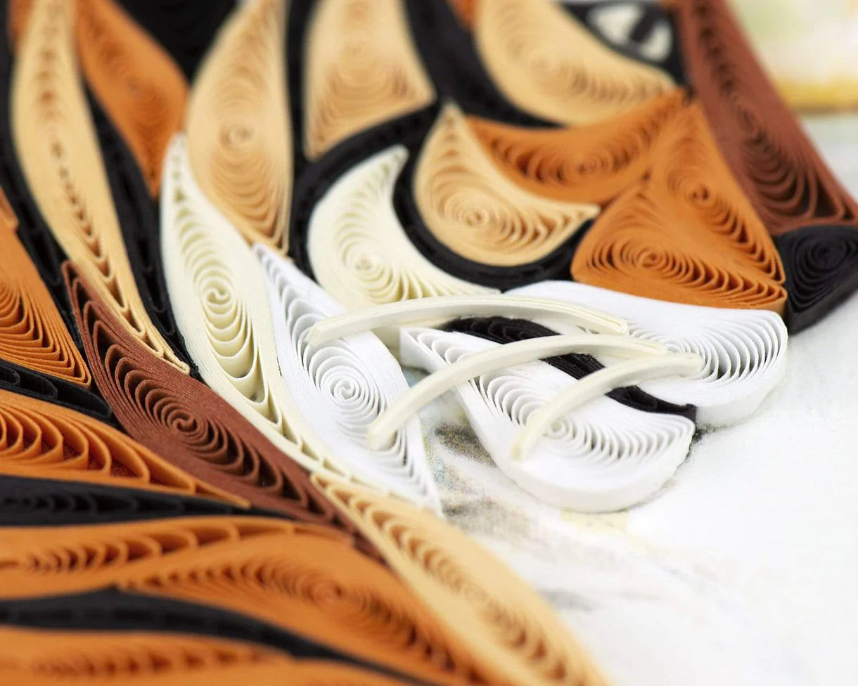 Quilling Cards Bengal Tiger