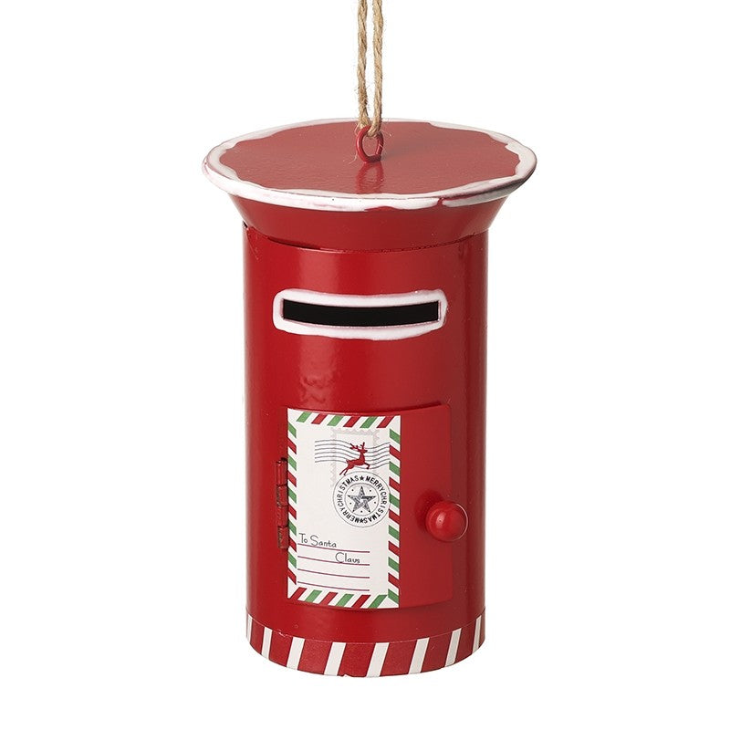 RED HANGING POST BOX