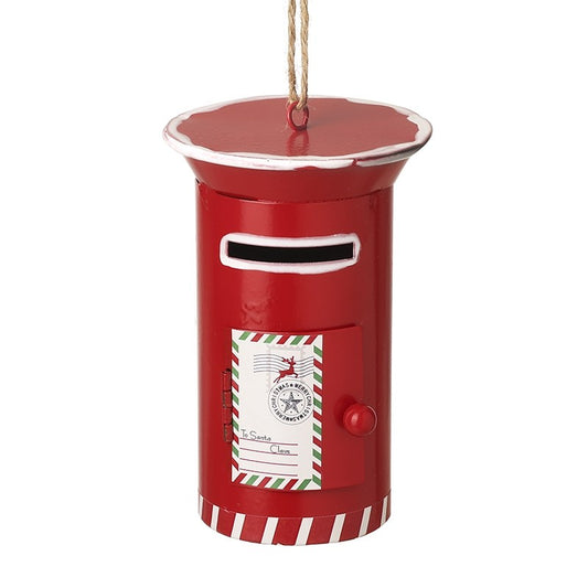 RED HANGING POST BOX