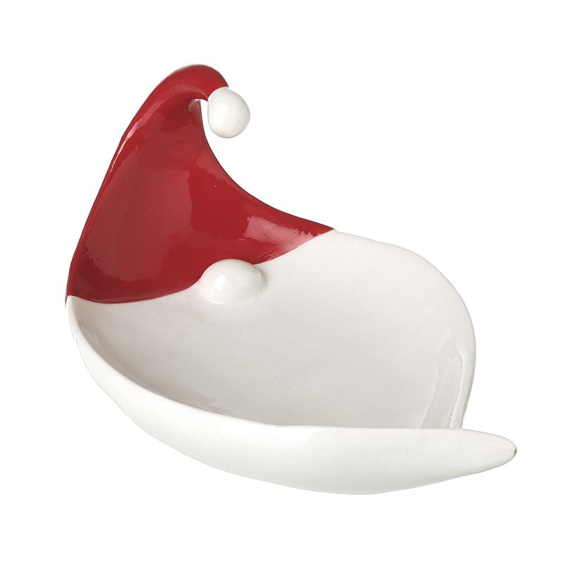SMALL CERAMIC GONK SANTA DISH