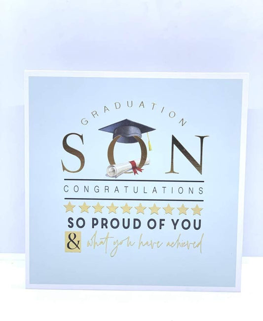 Congratulations son on your graduation