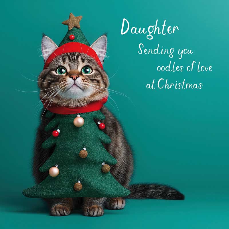 Daughter Christmas Card -  Daughter Sending You Oodles Of Love