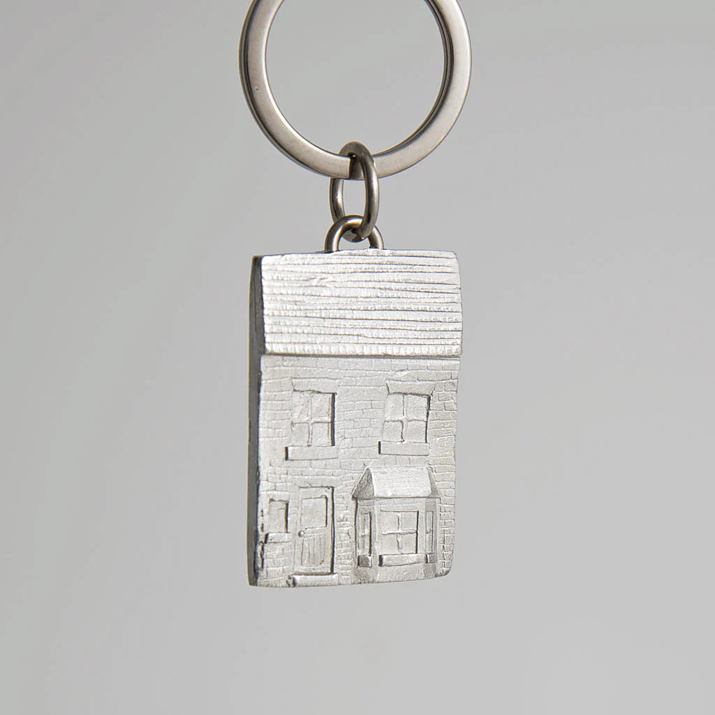 Pewter House Keyring