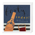Age 40 Today! Luxury Birthday Card