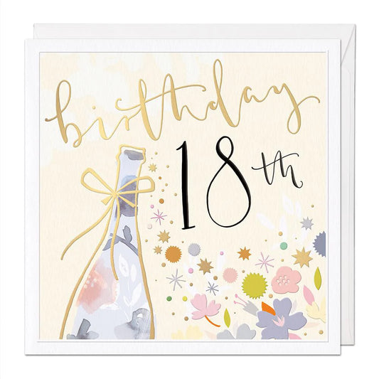 18th Birthday Luxury Birthday Card