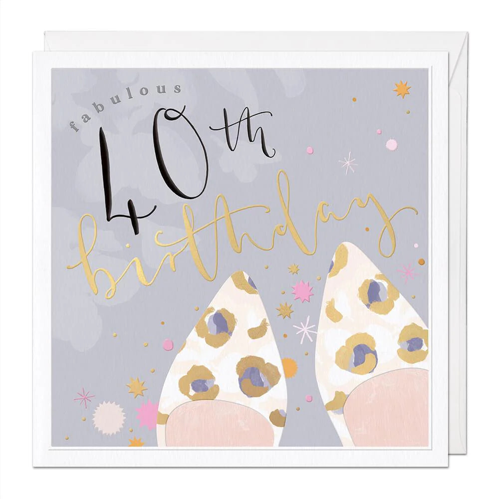 Age 40 Birthday Luxury Birthday Card