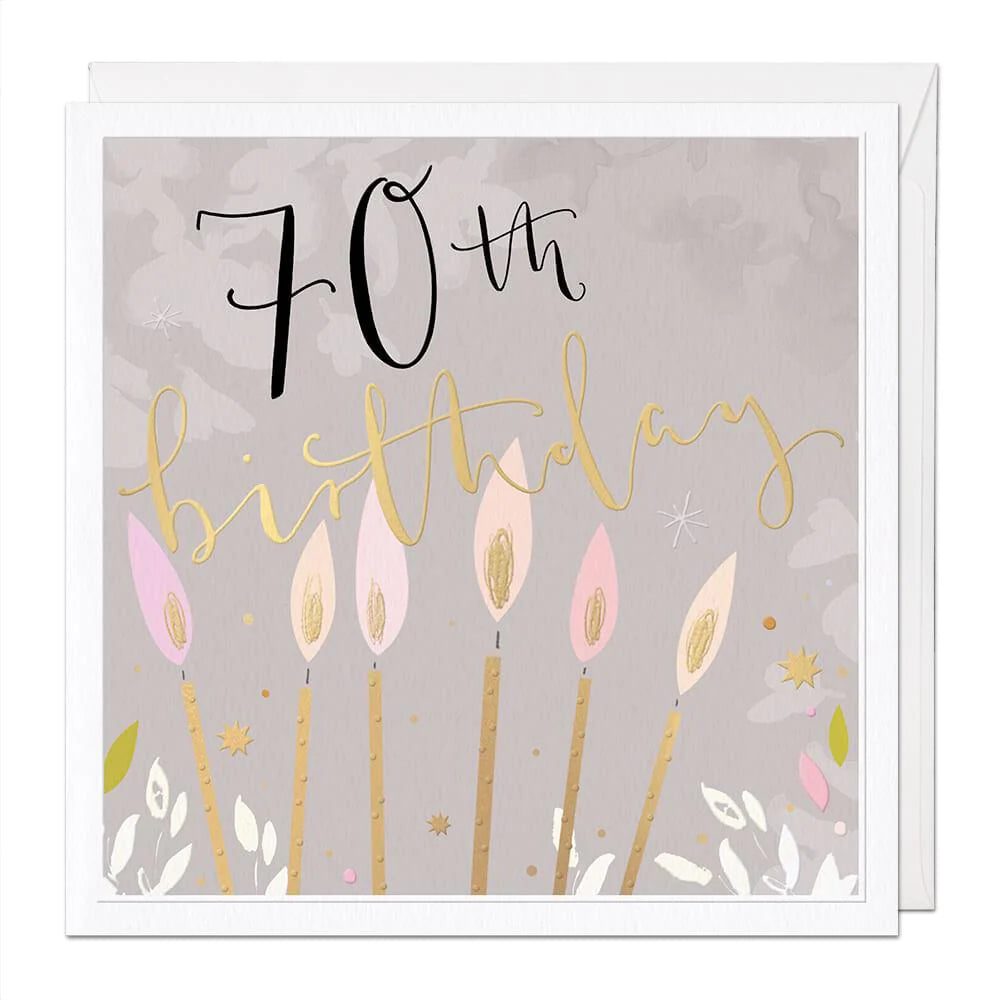 Age 70th Birthday Luxury Birthday Card