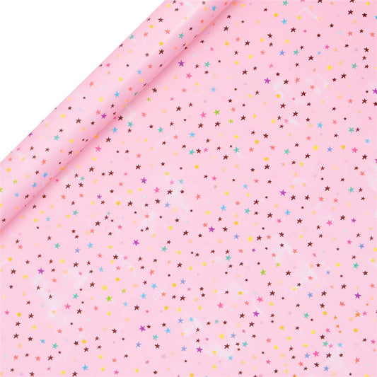 Roll Wrap 4M STARS PINK