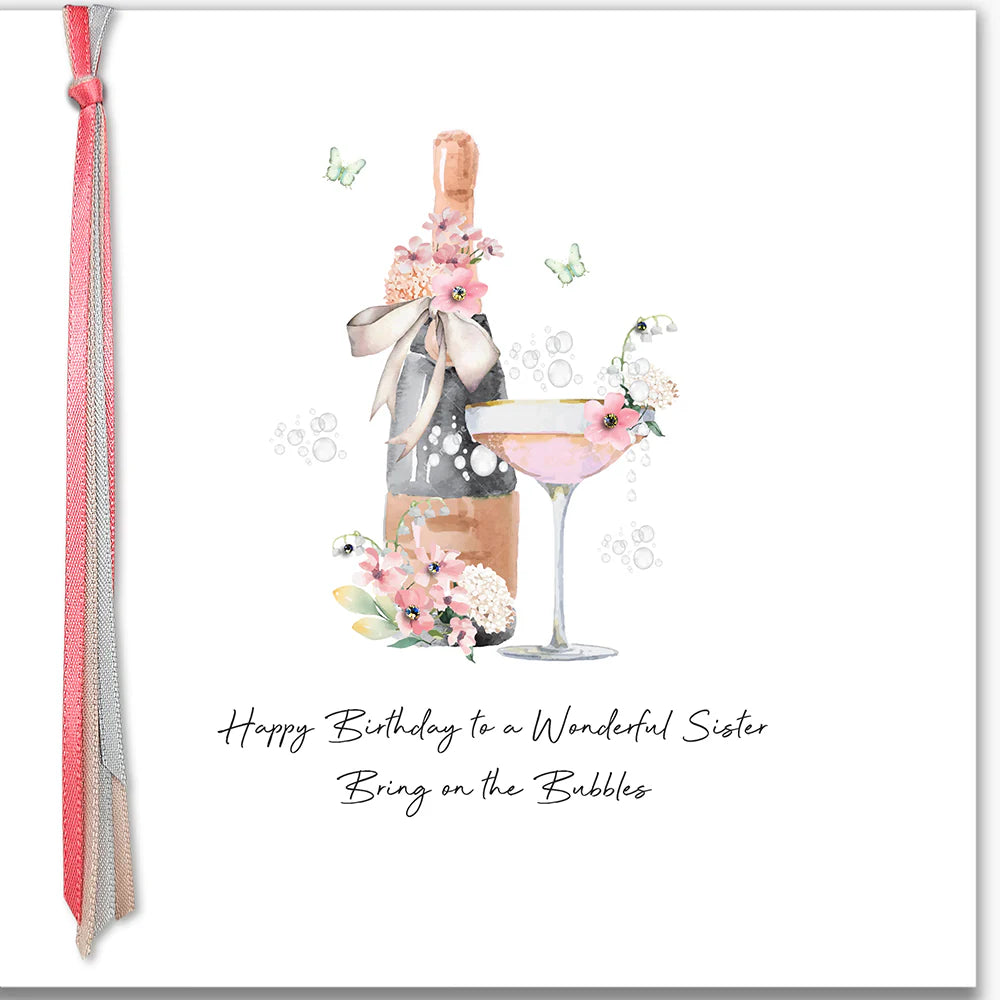 RIBBONS AND ROSES - Happy Birthday To A Wonderful Sister