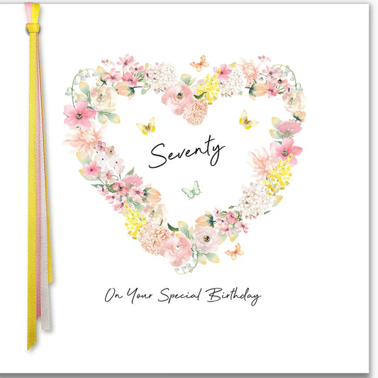 RIBBONS AND ROSES - Seventy On Your Special Birthday