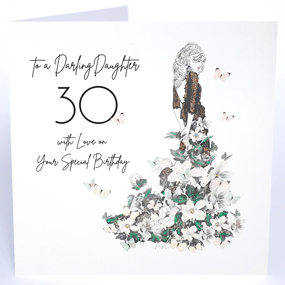 Large Darling Daughter Age 30 with Love on Your Special Birthday