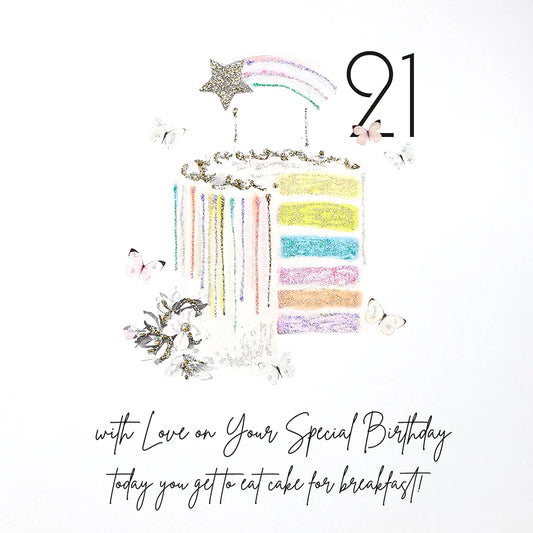 Age 21 - Large with Love on Your Special Birthday