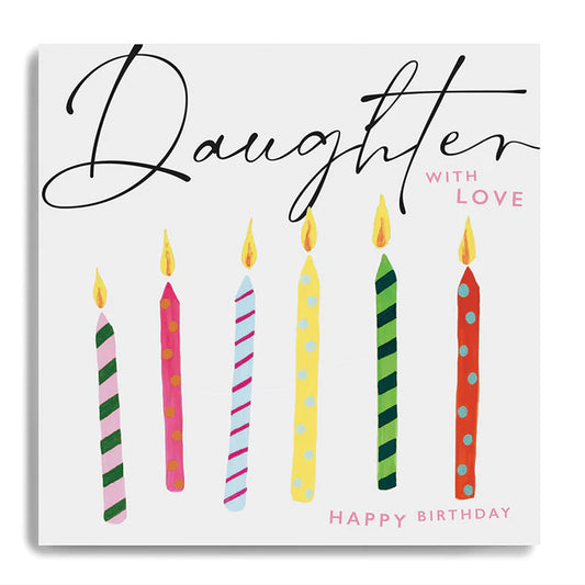 HAPPY BIRTHDAY DAUGHTER - CANDLES
