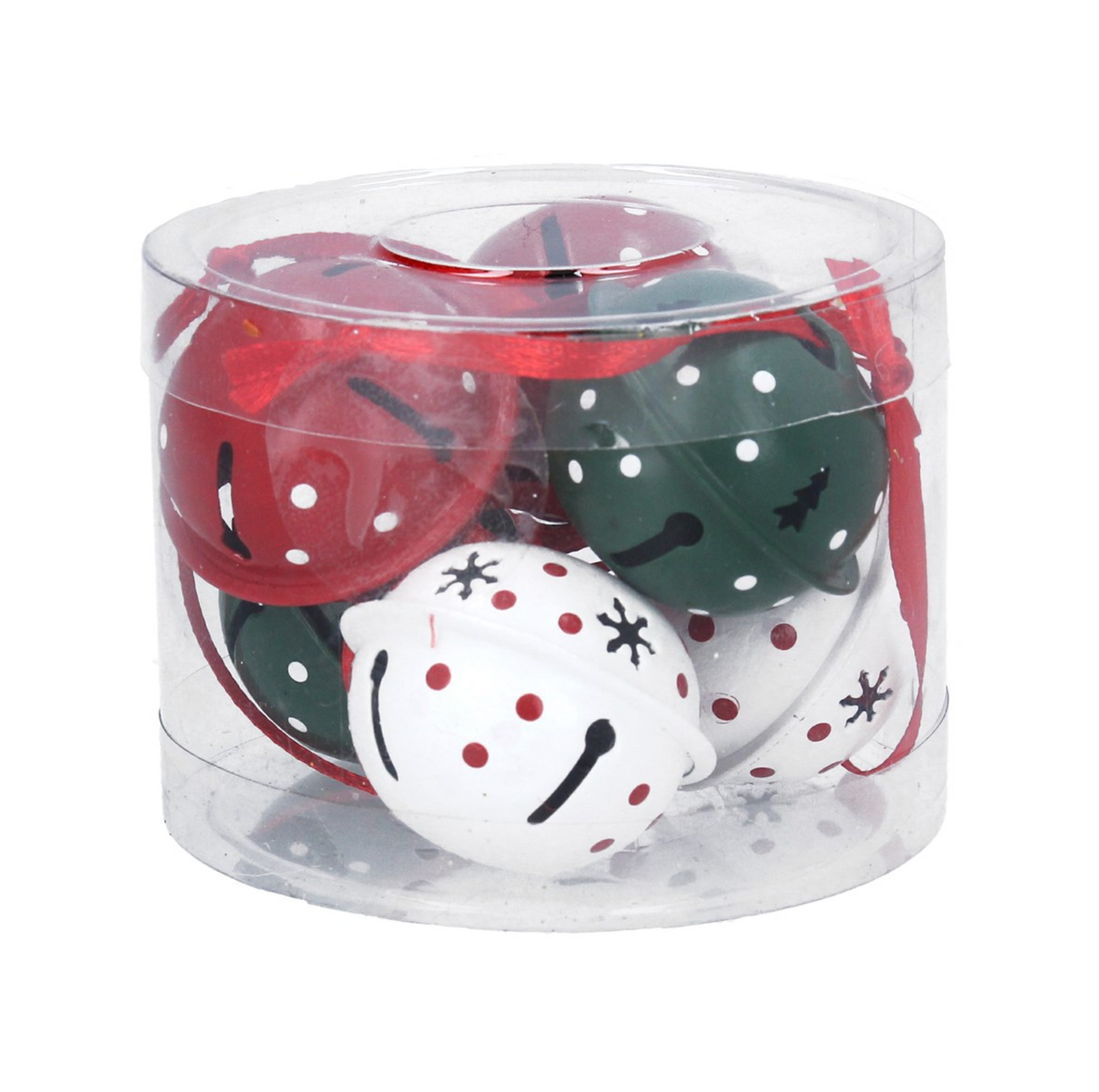 Tub of 6 Metal Dec - Tin of Jingle Bells