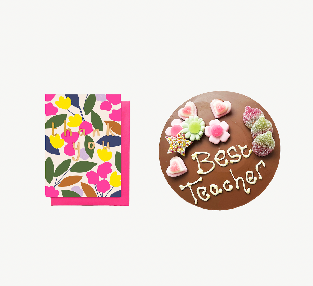 Thank You Teacher Card & Chocolate Gift
